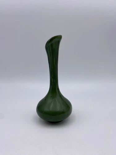 Vintage Van Briggle Pottery 7" Green Matte Bud Vase