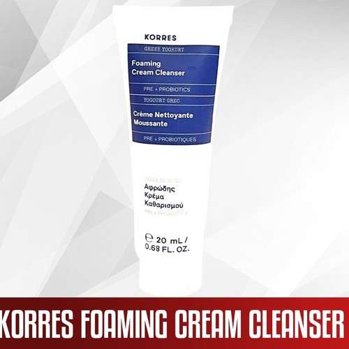 Korres Greek Yoghurt Foaming Cream Cleanser Pre+ProBiotics~.68 fl oz~New