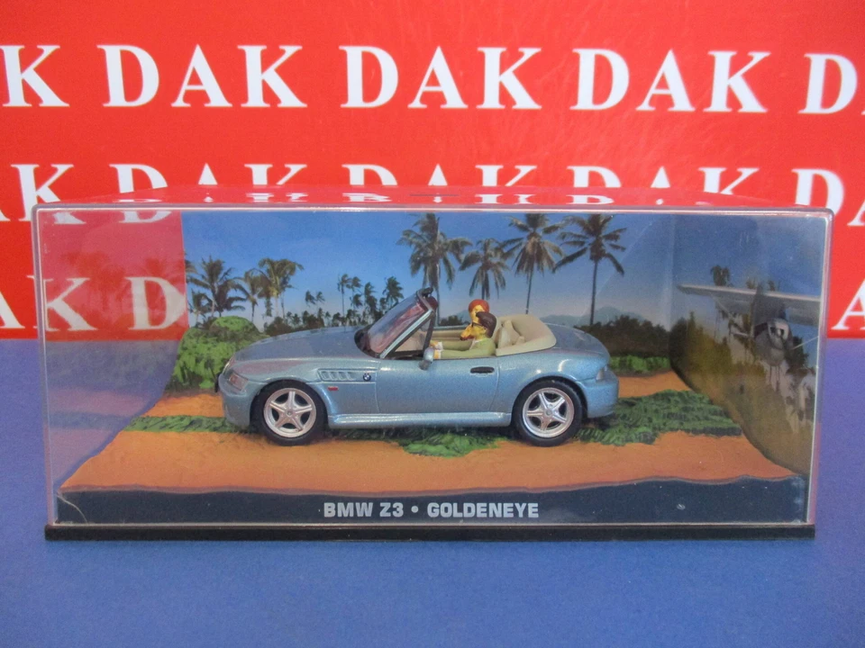 Die cast 1/43 Modellino Auto 007 James Bond BMW Z3 Spider - Goldeneye - Immagine 4 di 4