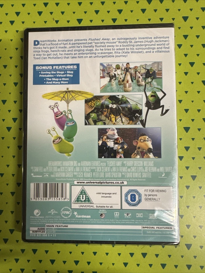 Flushed Away NEW SEALED DVD - Image 2 of 2