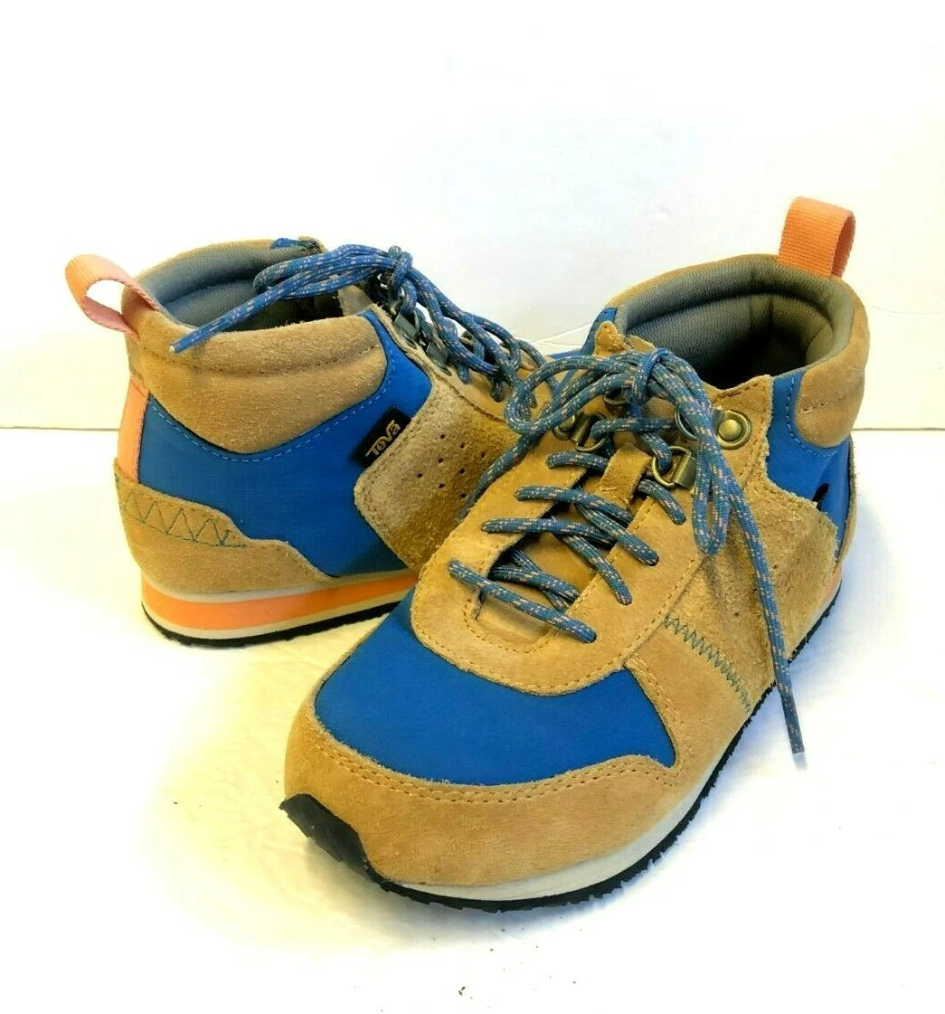 TEVA HIGHSIDE 84 WOMEN SHOES TAN BROWN BLUE US 6.5 UK 4.5 EU