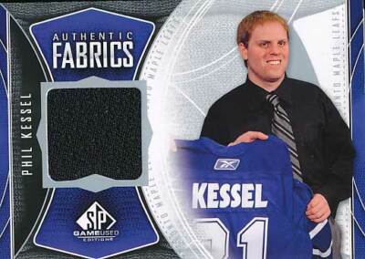 2009-10 SP Game Used AUTHENTIC FABRIC #KE PHIL KESSEL - Toronto Maple Leafs