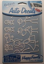 10pc Happy Family Auto Decals Stick Figure Car Window Stickers Free Shipping