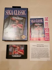 Sega Classic Joe Montana Football I 1 Sega Genesis NOT CIB RARE CLASSICS BLUE