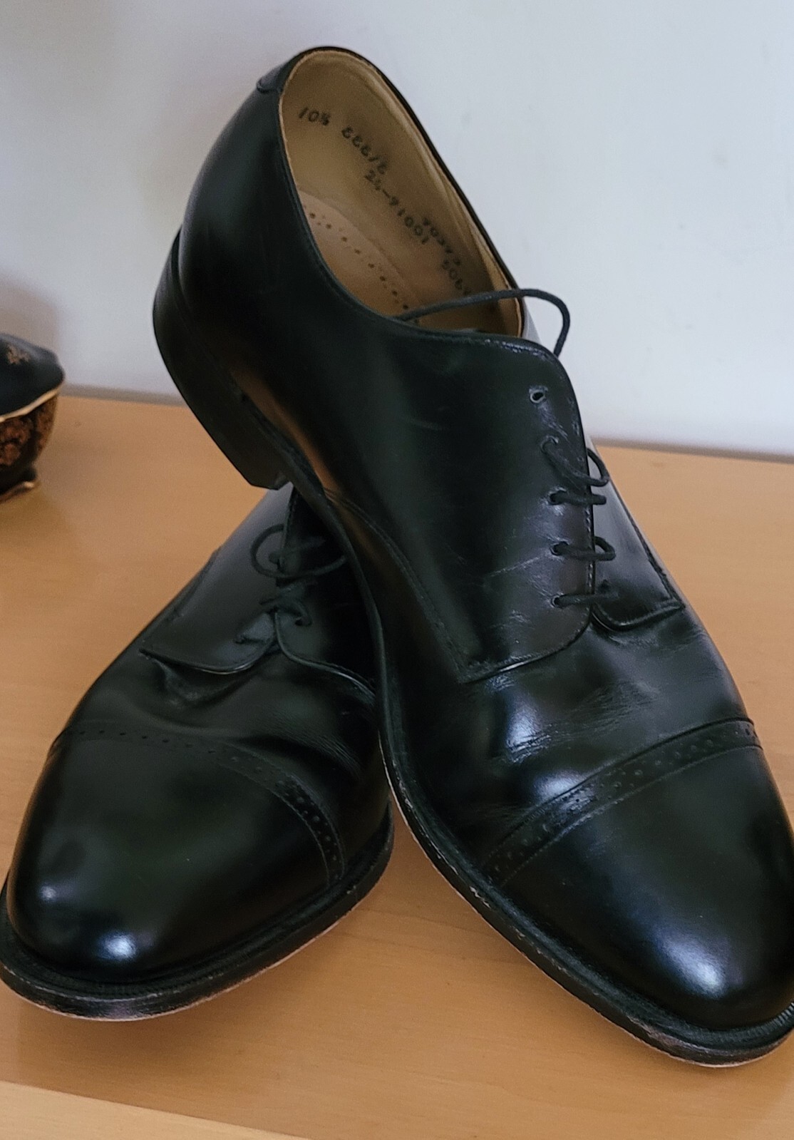 SAOLA Scarpe eleganti Johnston Murphy Aristocraft uomo in pelle nera derby Oxford 10 5