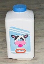 Little Tikes Food Shop N Learn Food Milk Carton Cow label 4"