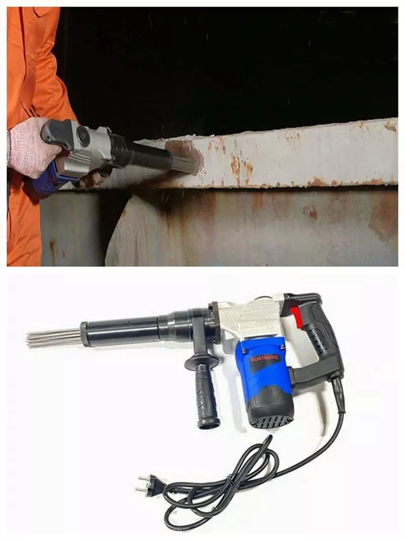 New 1400W Electric Pistol Grip Needle Scaler Welding Slag Paint Descaling Gun UK