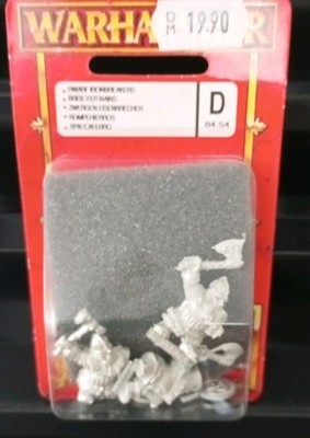 WARHAMMER 3 Dwarf Ironbreakers/Zwergen Eisenbrecher (6. Edition/1999/Metall/OOP)