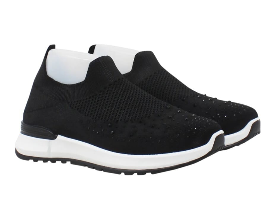 Black Wedge Wedge Sock Trainers Chunky Trainers Sock Trainers Womens River Island PG1 Sport Shoes