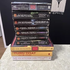 Lot 10 Jim Butcher Novels Codex Alera & Dresden Files Series Hardcover Paperback