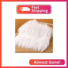 30" X 36" Inches White Faux Fur Fabric Square Patches for Crafts, Sewing, Costum