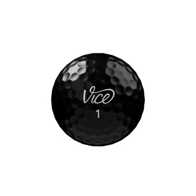 ONE Vice Pro Plus BLACK Limited Edition Golf Balls - Brand New - 1 Ball