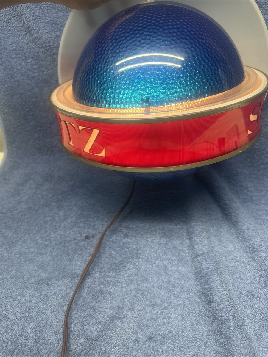 AWESOME SCHLITZ BEER LIGHT UP ROTATING SATURN GLOBE SIGN 1 | eBay