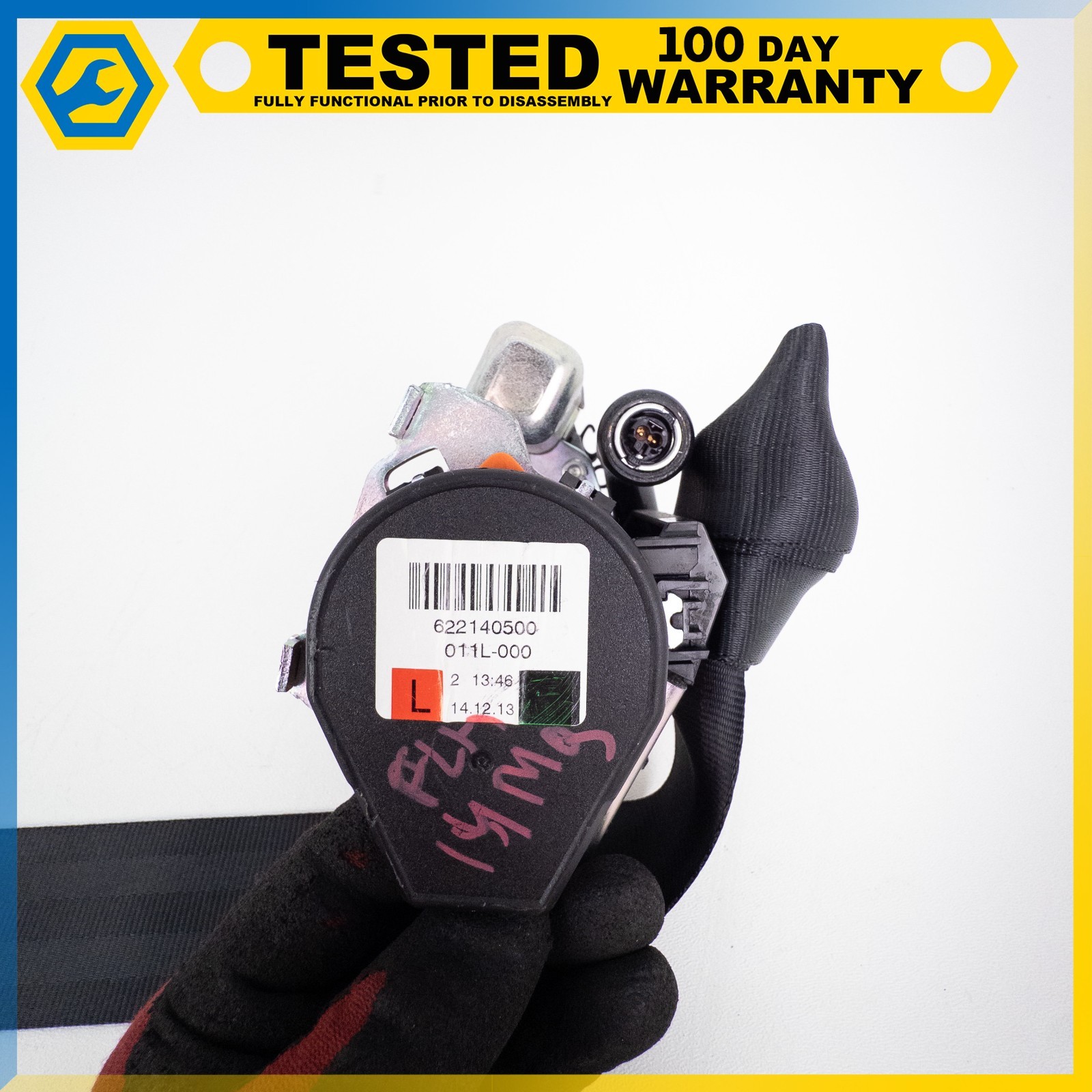 14-19 MASERATI QUATTROPORTE FRONT LEFT DRIVER SIDE SEAT BELT RETRACTOR OEM