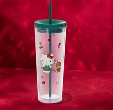 STARBUCKS HELLO KITTY COLD CUP 24 FL. OZ. 2025 XMAS
