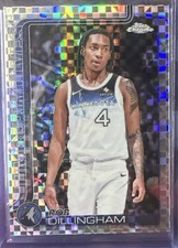 2025-26 Topps Chrome Basketball Rob Dillingham X-fractor #162 Timberwolves