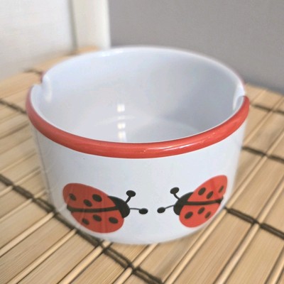 Vtg Waechtersbach Ladybug Ashtray Trinket Dish Garden Insect Change Container 