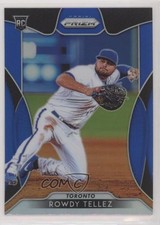 2019 Panini Prizm Blue Prizm Rowdy Tellez #10 Rookie RC ut4