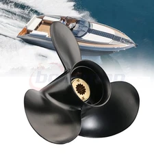 Boat Propeller 13 Spline 10 1/2x13 For Mercury Outboard Motor 40-60HP Aluminum