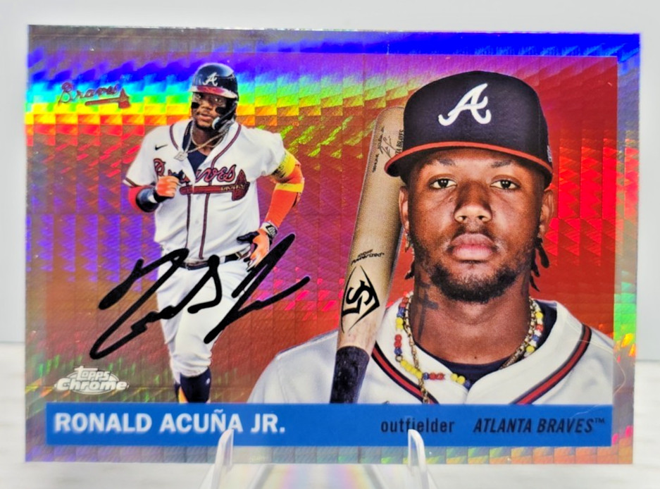2025 Topps Chrome Platinum Ronald Acuna Jr. Prism Refractor Atlanta Braves #5