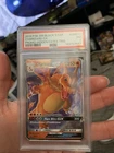 Pokemon TCG S&M Hidden Fates Charizard GX FULL ART BLACK STAR PROMO #SM211 PSA 7