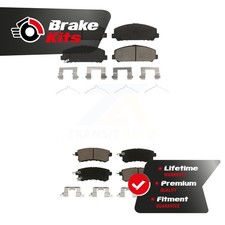 Front Rear Ceramic Brake Pads Kit For 2014-2024 INFINITI QX80
