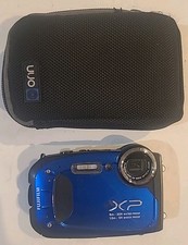 FUJIFILM Blue XP65 16MP 5X Zoom Digital Camera Blue W Case Battery No Charger