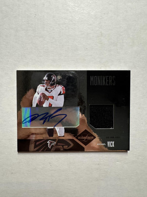 2004 Leaf Limited Michael Vick Donovan McNabb Material Monikers Patch Auto #/10
