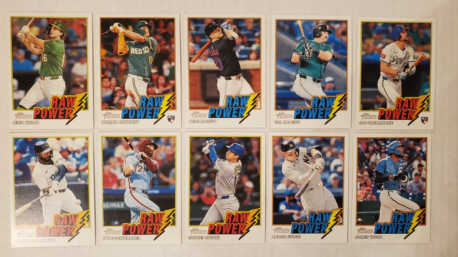 2026 Topps Heritage BASEBALL - RAW POWER INSERTS - U Pick | eBay