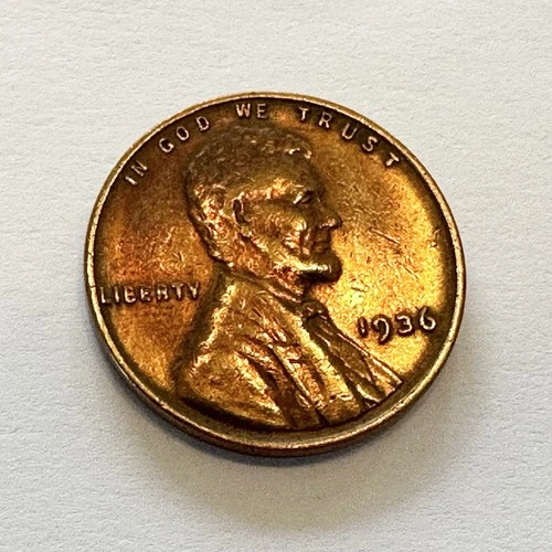 1936-P Lincoln Wheat Cent — photo from the most recent tracked eBay sale