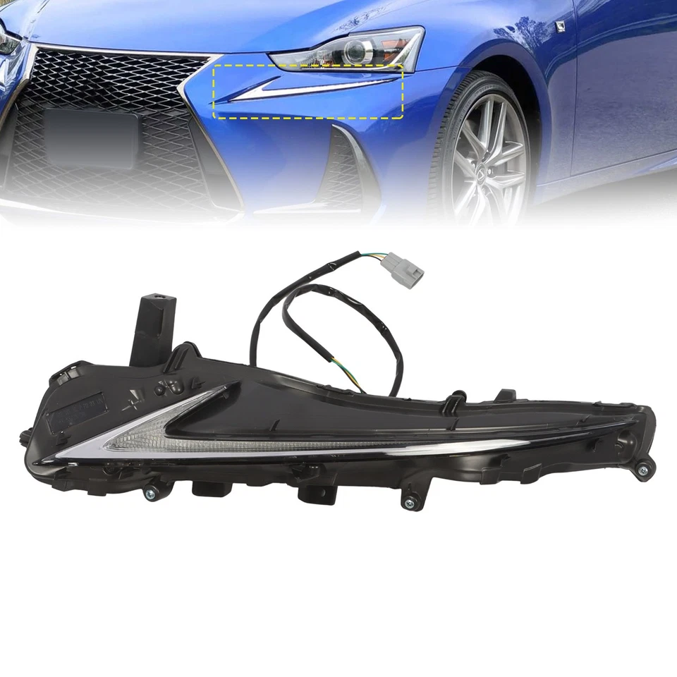 Luz de circulación diurna izquierda DRL para Lexus IS200t IS250 IS300 2017-2020 8162053060 Foto 3 de 4
