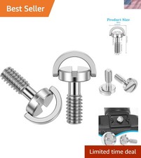 Lightweight Stainless Steel D-Ring Screws Set - Quick Release Camera Mounts