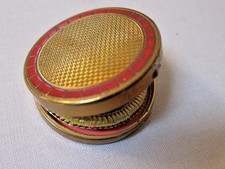 💄 VTG Helena Rubinstein Valaze Rouge Compact ~Chinese Red ~Script Branding 1930