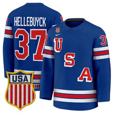 #37 Hellebuyck Winter Olympics 2026 MEN Stitched Jersey Royal