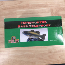 Vintage Fish Bass Phone Landline Novelty Lake House Man Cave River's Edge NOS