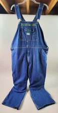 Liberty Denim Bib Overalls 46X28 Blue Pockets Denim Jeans Medium Wash Logo