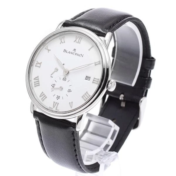 Blancpain — Blancpain Villeret Ultraplate 6606-1127-55B 40mm SS White Dial Watch #C3002