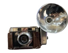 VTG Camera Kodak Signet 40 35mm Rangefinder W Ektanon Lens, SuperM Flash Case