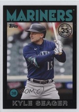 2021 Update 1986 Topps Baseball 35th Anniversary Black 72/299 Kyle Seager 0m0