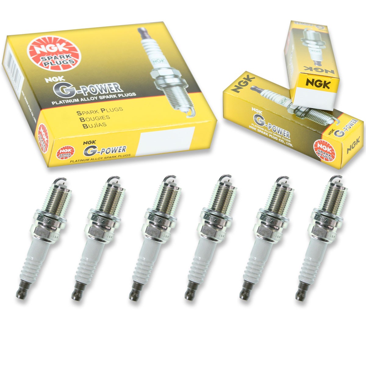 6 pcs NGK G-Power Spark Plugs for 1999-2004 Nissan Frontier 3.3L V6 - Engine al