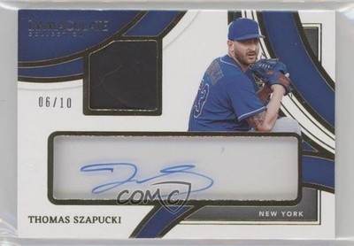 2022 Immaculate Prime Relics Clear Fielding Glove 6/10 Thomas Szapucki 1b0j