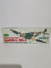 Guillow Supermarine Spitfire Mk-1 Britain WWII Fighter Balsa Model Kit No. 504