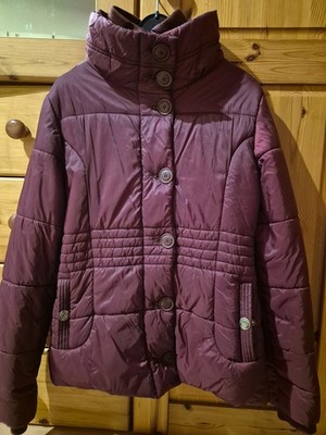 Winterjacke Zero Damen Daunen weinrot Größe 34