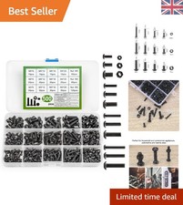 Image of Comprehensive 500 Pcs M3/M4/M5 Bolts & Nuts Assortment Kit with Organizer Box