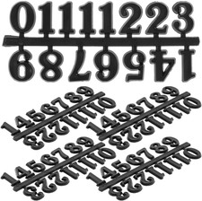 5 Sets Clock Numbers Self Adhesive Black Arabic Number DIY Digital Clock Accesso