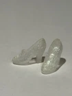 Vintage 00s Disney Twinkle Lights Cinderella Clear Glitter Doll Shoes