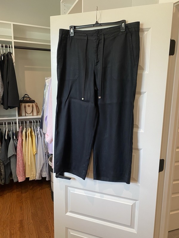 Lauren Ralph Lauren Women’s Black Linen Pants - Size 16