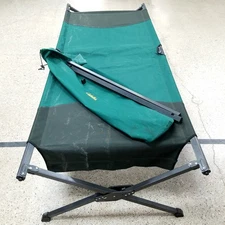 Cabela's Portable Camping Bed Cot Deep Olive Green w/ Carrying Case 