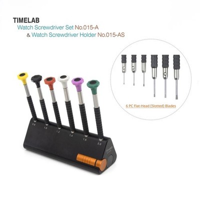 Timelab 6PC Watch Jewelry Screwdriver Kit Set for Rolex Tudor & Stand-Options