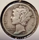 1941 10C Mercury Dime